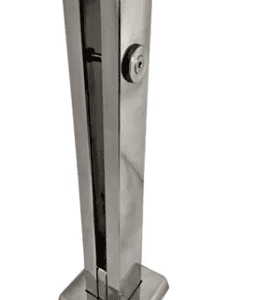 Coluna Torre Inox para Guarda Corpo 30cm Polida